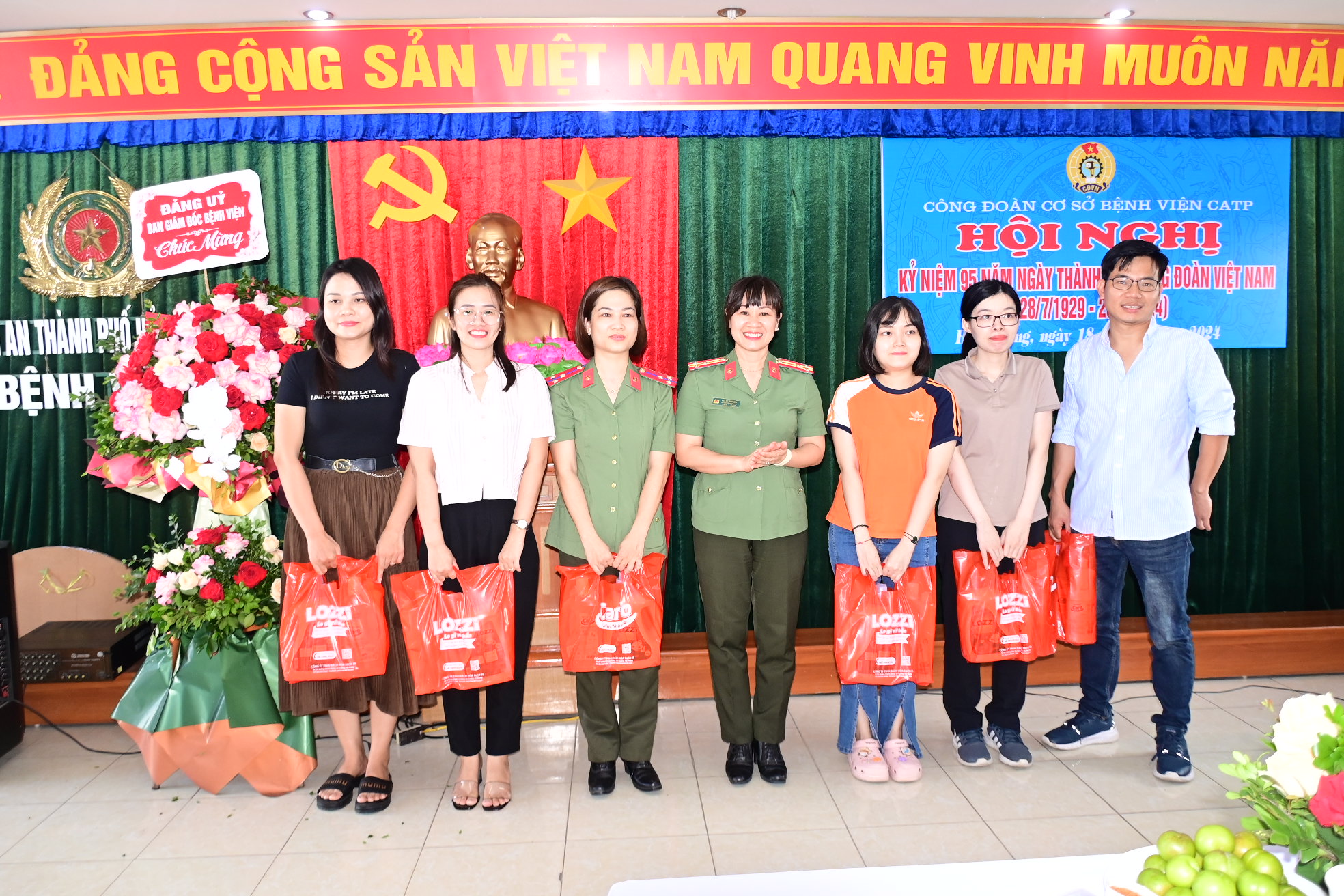 Công đoàn Bệnh viện Công an thành phố tổ chức kỷ niệm 95 năm ngày thành lập Công đoàn Việt Nam